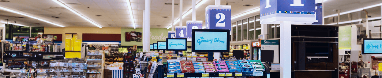 Skjermer og touchskjermer for digital skilting