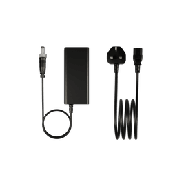 19V ekstern strømadapter med lås, UK veggplugg (for medisinske applikasjoner)