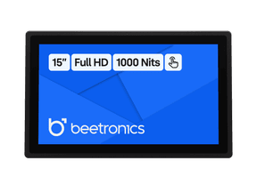 15 Tommers Touchskjerm Metall (Høy Lysstyrke)