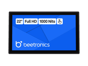 22 Tommers Touchskjerm Metall (Høy Lysstyrke)