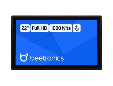 22 Tommers Touchskjerm Metall (Høy Lysstyrke)