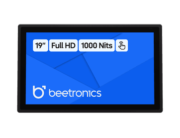 19 Tommers Touchskjerm Metall (Høy Lysstyrke)