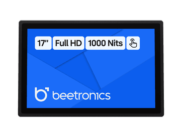 17 Tommers Touchskjerm Metall (Høy Lysstyrke)